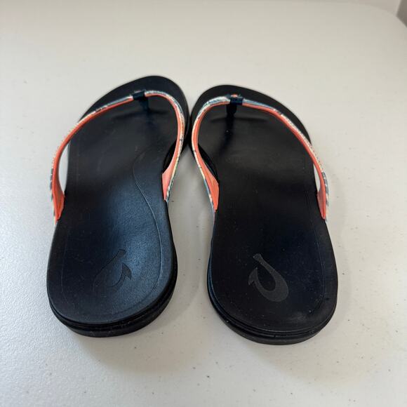 Olukai Hi'opio Hawaiian Floral Sandals Women's Size 9 Beach Resort Casual - Picture 4 of 8